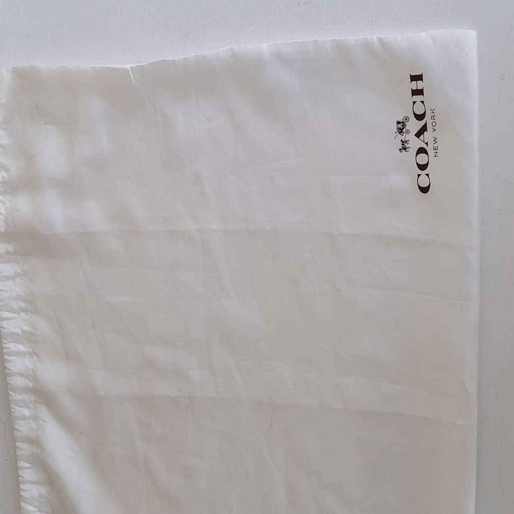 Coach Dustbag Drawstring Logo Dust Bag Fabric Storage Cover Large Authen…